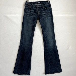 Rock & Republic Womens 28 Roth Cotton Stretch Jeans Dark Wash Embroidered USA